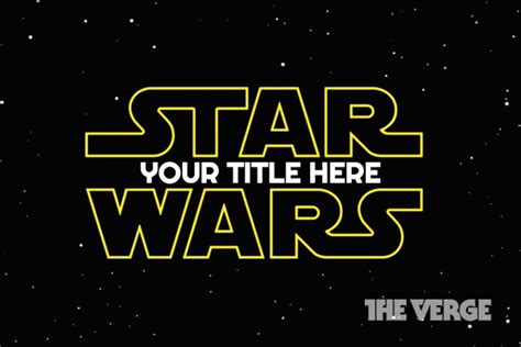 4chan star wars|Star Wars: Episode VII title maker .